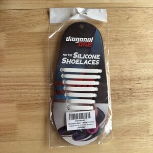 NEW‎ Diagonal One Do More No Tie Silicone Shoelaces One Size One pair